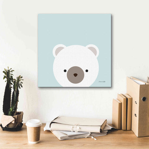 Image of 'Cuddly Bear' by Ann Kelle Designs, Canvas Wall Art,18 x 18