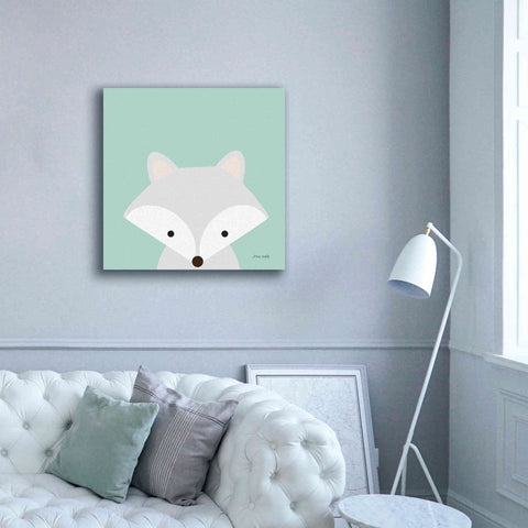 Image of 'Cuddly Fox' by Ann Kelle Designs, Canvas Wall Art,37 x 37