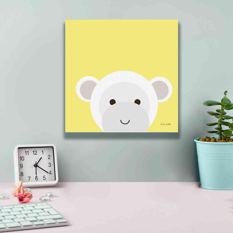 Image of 'Cuddly Monkey' by Ann Kelle Designs, Canvas Wall Art,12 x 12