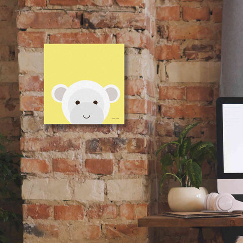 Image of 'Cuddly Monkey' by Ann Kelle Designs, Canvas Wall Art,12 x 12