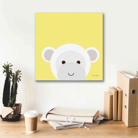 Image of 'Cuddly Monkey' by Ann Kelle Designs, Canvas Wall Art,18 x 18
