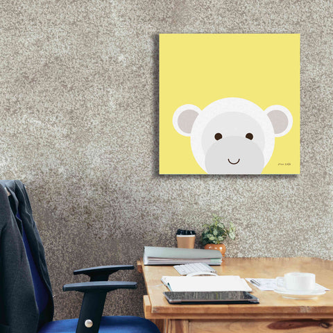Image of 'Cuddly Monkey' by Ann Kelle Designs, Canvas Wall Art,26 x 26