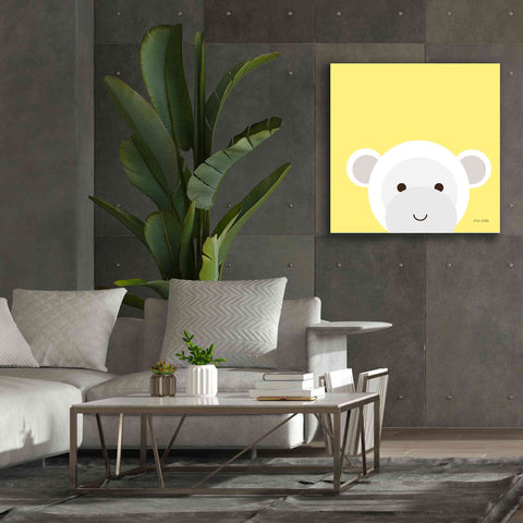 Image of 'Cuddly Monkey' by Ann Kelle Designs, Canvas Wall Art,37 x 37