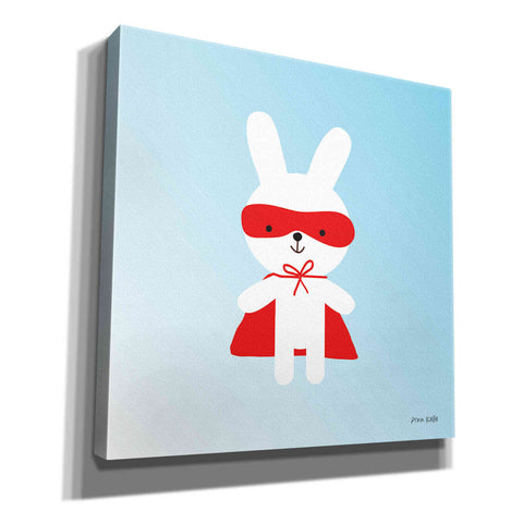 Image of 'Rabbit Super Hero' by Ann Kelle Designs, Canvas Wall Art,12x12x1.1x0,18x18x1.1x0,26x26x1.74x0,37x37x1.74x0