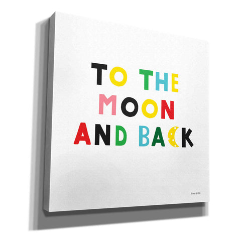 Image of 'To the Moon and Back' by Ann Kelle Designs, Canvas Wall Art,12x12x1.1x0,18x18x1.1x0,26x26x1.74x0,37x37x1.74x0