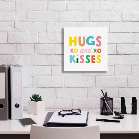 Image of 'Hugs and Kisses' by Ann Kelle Designs, Canvas Wall Art,12 x 12