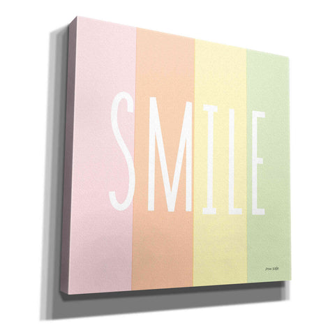 Image of 'Smile Rainbow' by Ann Kelle Designs, Canvas Wall Art,12x12x1.1x0,18x18x1.1x0,26x26x1.74x0,37x37x1.74x0