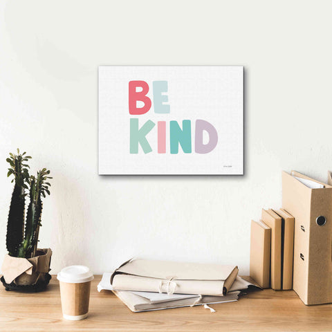 Image of 'Be Kind' by Ann Kelle Designs, Canvas Wall Art,16 x 12