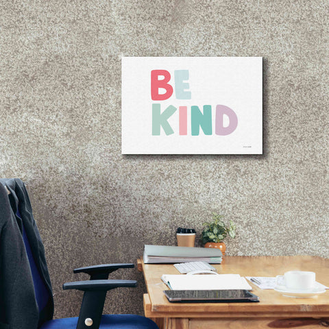 Image of 'Be Kind' by Ann Kelle Designs, Canvas Wall Art,26 x 18