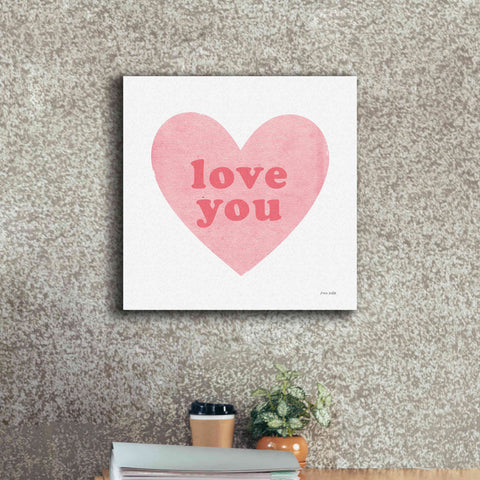 Image of 'Love Heart' by Ann Kelle Designs, Canvas Wall Art,18 x 18