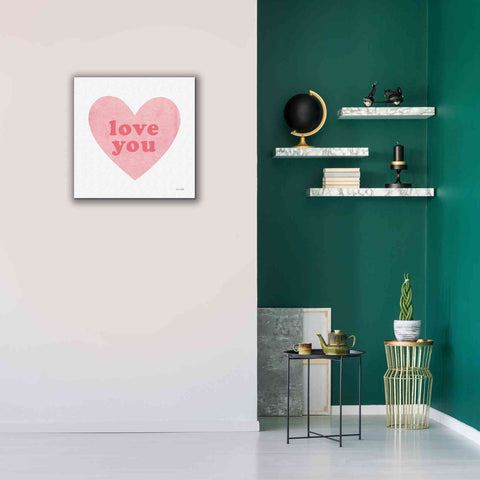 Image of 'Love Heart' by Ann Kelle Designs, Canvas Wall Art,26 x 26