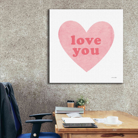 Image of 'Love Heart' by Ann Kelle Designs, Canvas Wall Art,37 x 37