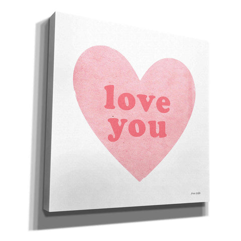 Image of 'Love Heart' by Ann Kelle Designs, Canvas Wall Art,12x12x1.1x0,18x18x1.1x0,26x26x1.74x0,37x37x1.74x0