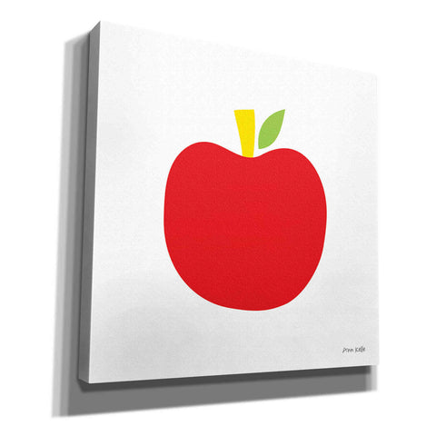 Image of 'Red Apple' by Ann Kelle Designs, Canvas Wall Art,12x12x1.1x0,18x18x1.1x0,26x26x1.74x0,37x37x1.74x0