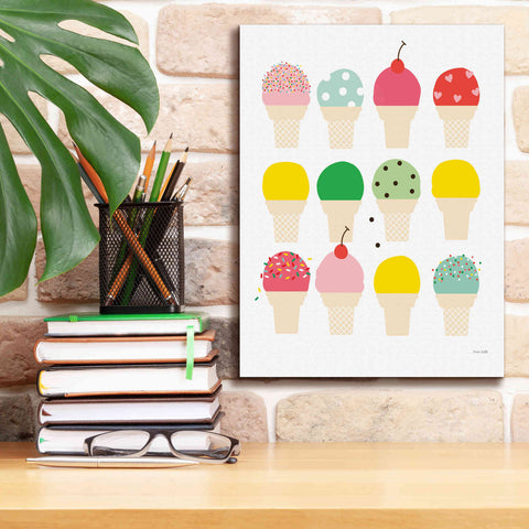 Image of 'Ice Cream Fun' by Ann Kelle Designs, Canvas Wall Art,12 x 16