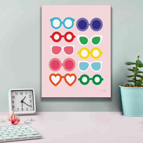 Image of 'Sunglasses for All' by Ann Kelle Designs, Canvas Wall Art,12 x 16