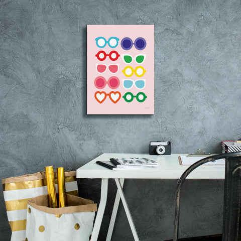 Image of 'Sunglasses for All' by Ann Kelle Designs, Canvas Wall Art,12 x 16