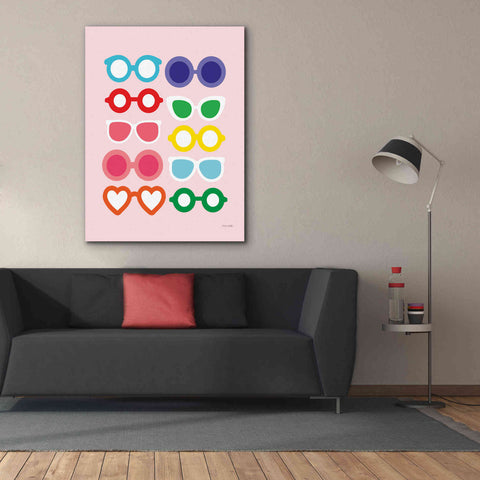 Image of 'Sunglasses for All' by Ann Kelle Designs, Canvas Wall Art,40 x 54