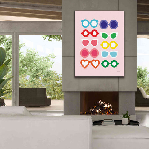 Image of 'Sunglasses for All' by Ann Kelle Designs, Canvas Wall Art,40 x 54