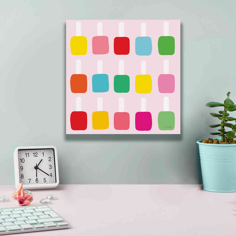Image of 'Nail Polish Fun' by Ann Kelle Designs, Canvas Wall Art,12 x 12