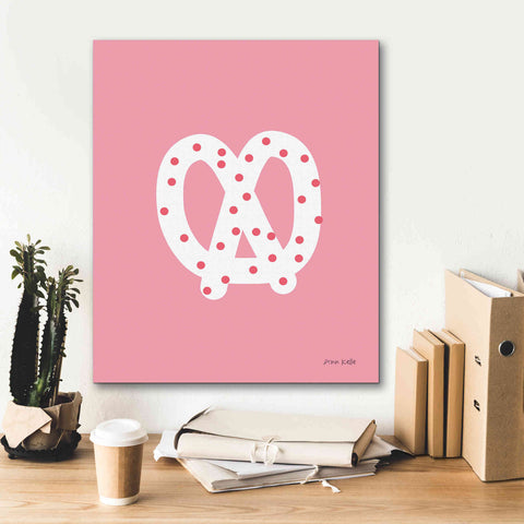 Image of 'Pretzel' by Ann Kelle Designs, Canvas Wall Art,20 x 24