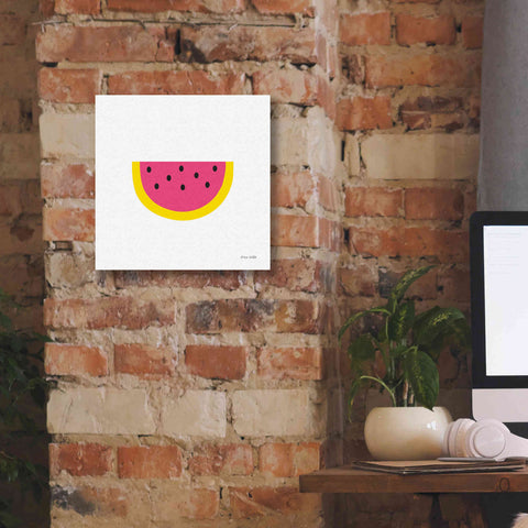 Image of 'Watermelon' by Ann Kelle Designs, Canvas Wall Art,12 x 12