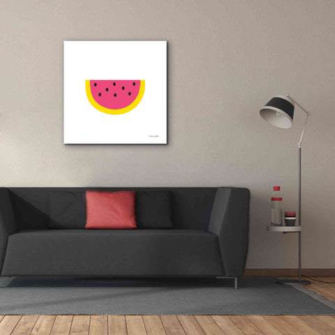 Image of 'Watermelon' by Ann Kelle Designs, Canvas Wall Art,37 x 37