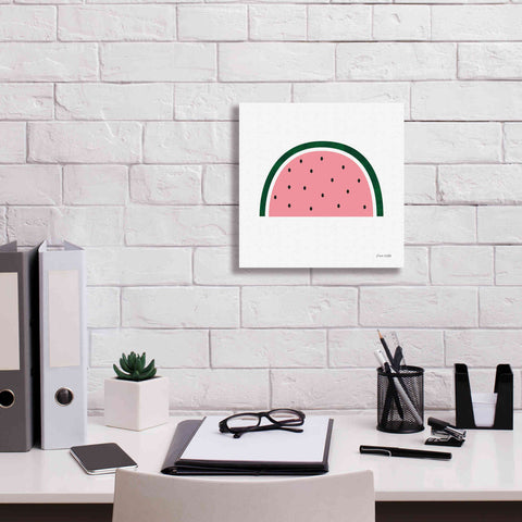 Image of 'Watermelon 2' by Ann Kelle Designs, Canvas Wall Art,12 x 12
