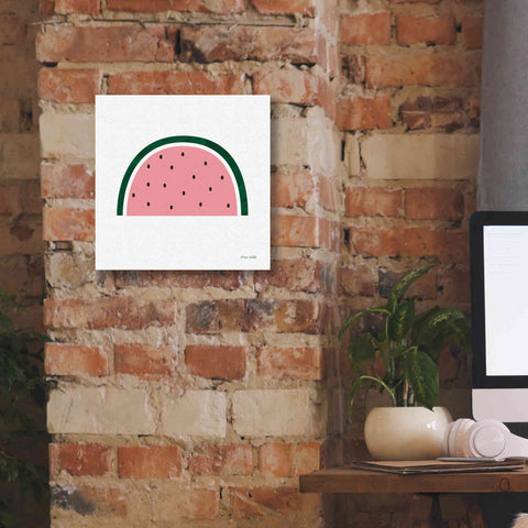 Image of 'Watermelon 2' by Ann Kelle Designs, Canvas Wall Art,12 x 12
