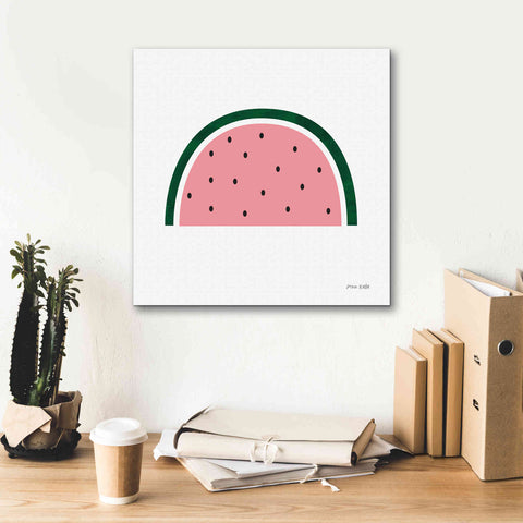 Image of 'Watermelon 2' by Ann Kelle Designs, Canvas Wall Art,18 x 18