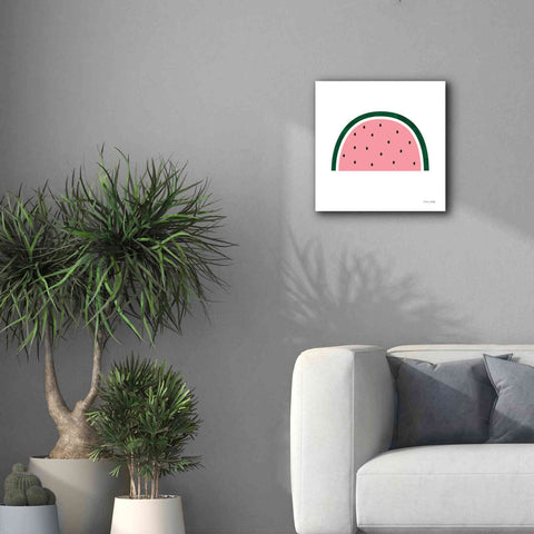 Image of 'Watermelon 2' by Ann Kelle Designs, Canvas Wall Art,18 x 18