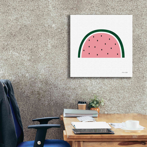 Image of 'Watermelon 2' by Ann Kelle Designs, Canvas Wall Art,26 x 26
