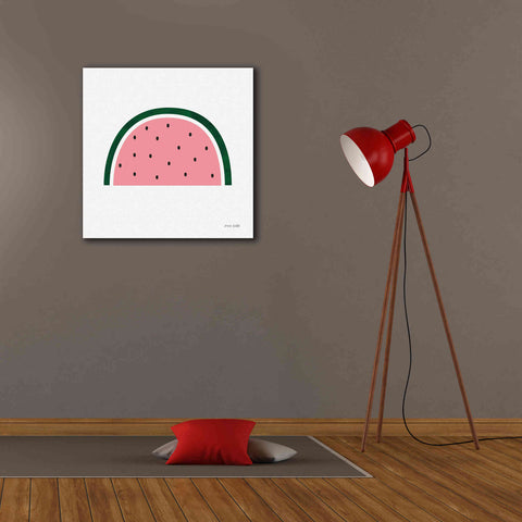 Image of 'Watermelon 2' by Ann Kelle Designs, Canvas Wall Art,26 x 26