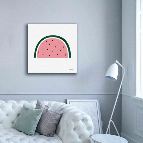Image of 'Watermelon 2' by Ann Kelle Designs, Canvas Wall Art,37 x 37