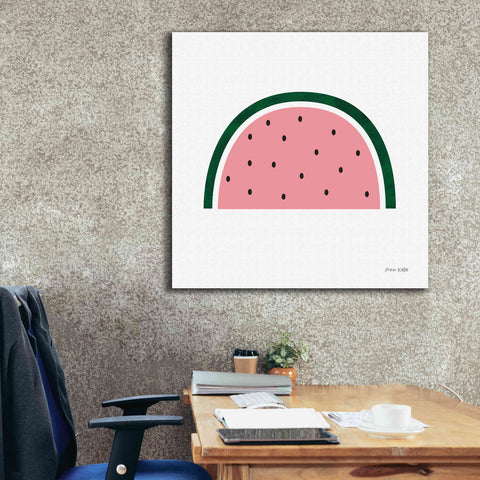 Image of 'Watermelon 2' by Ann Kelle Designs, Canvas Wall Art,37 x 37