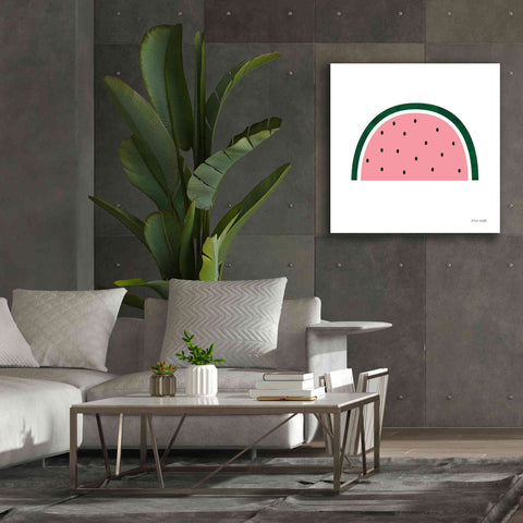 Image of 'Watermelon 2' by Ann Kelle Designs, Canvas Wall Art,37 x 37