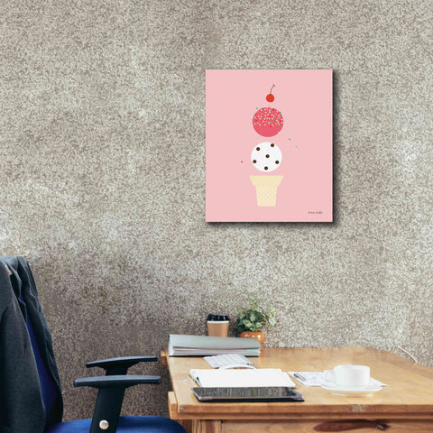 Image of 'Ice Cream and Cherry II' by Ann Kelle Designs, Canvas Wall Art,20 x 24