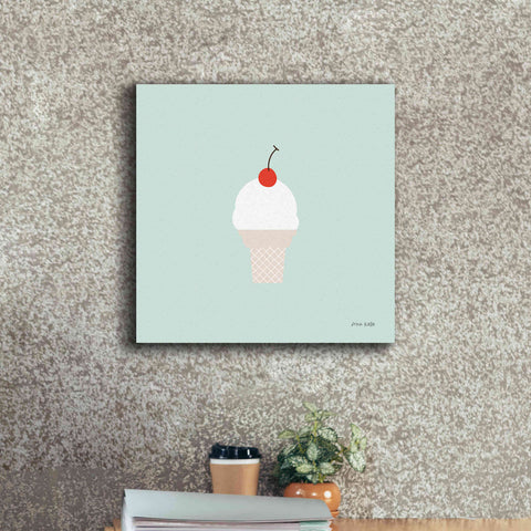 Image of 'Ice Cream Cone II' by Ann Kelle Designs, Canvas Wall Art,18 x 18