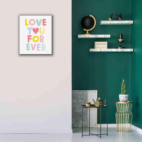Image of 'Love You Forever' by Ann Kelle Designs, Canvas Wall Art,20 x 24