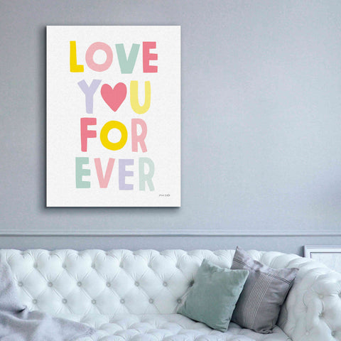 Image of 'Love You Forever' by Ann Kelle Designs, Canvas Wall Art,40 x 54