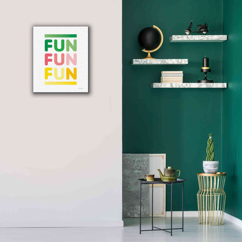 Image of 'Fun' by Ann Kelle Designs, Canvas Wall Art,20 x 24