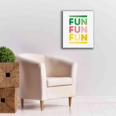 Image of 'Fun' by Ann Kelle Designs, Canvas Wall Art,20 x 24