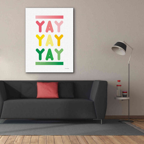 Image of 'Yay' by Ann Kelle Designs, Canvas Wall Art,40 x 54