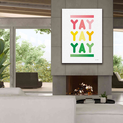 Image of 'Yay' by Ann Kelle Designs, Canvas Wall Art,40 x 54