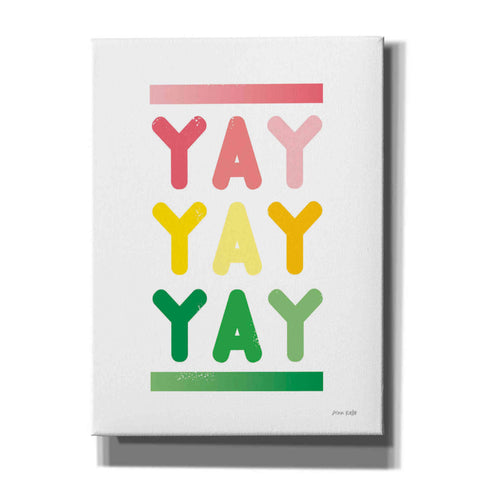 Image of 'Yay' by Ann Kelle Designs, Canvas Wall Art,12x16x1.1x0,20x24x1.1x0,26x30x1.74x0,40x54x1.74x0