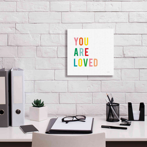 Image of 'You are Loved' by Ann Kelle Designs, Canvas Wall Art,12 x 12