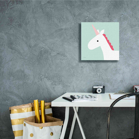 Image of 'Unicorn' by Ann Kelle Designs, Canvas Wall Art,12 x 12