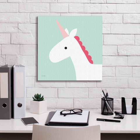 Image of 'Unicorn' by Ann Kelle Designs, Canvas Wall Art,18 x 18