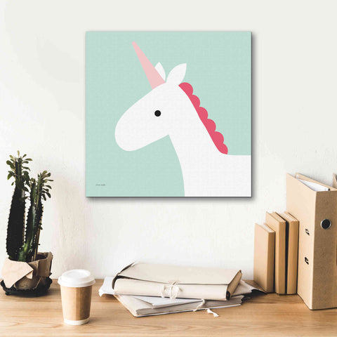 Image of 'Unicorn' by Ann Kelle Designs, Canvas Wall Art,18 x 18