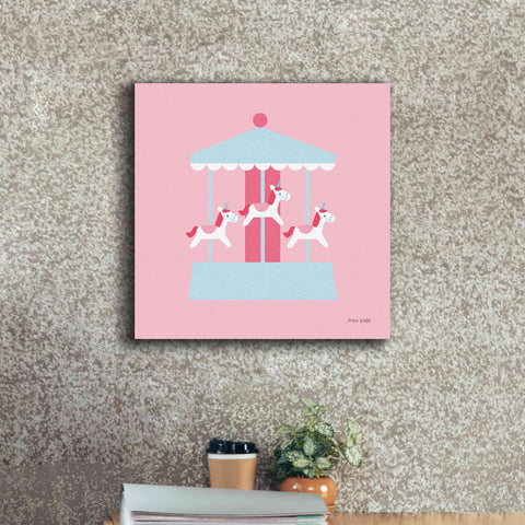 Image of 'Merry Go Round' by Ann Kelle Designs, Canvas Wall Art,18 x 18